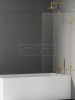 NEW TRENDY Parawan nawannowy Eventa Gold Shine 50x150, jednoelementowy, wspornik skośny EXK-4892